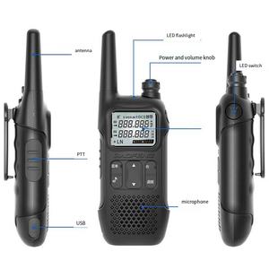 T8 Portable Portable GMRS Radio Longue Portée Talkie Walkie avec 3km de Portée 5W Puissance de Sortie Conception Étanche pour Enfants <span class=keywords><strong>Zello</strong></span> - Product Image 5