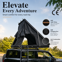 Tente de toit rigide en aluminium aérodynamique, installation en 60 secondes, tente de toit pour voiture tout-terrain, expéditions en plein air, camping 4x4, SUV