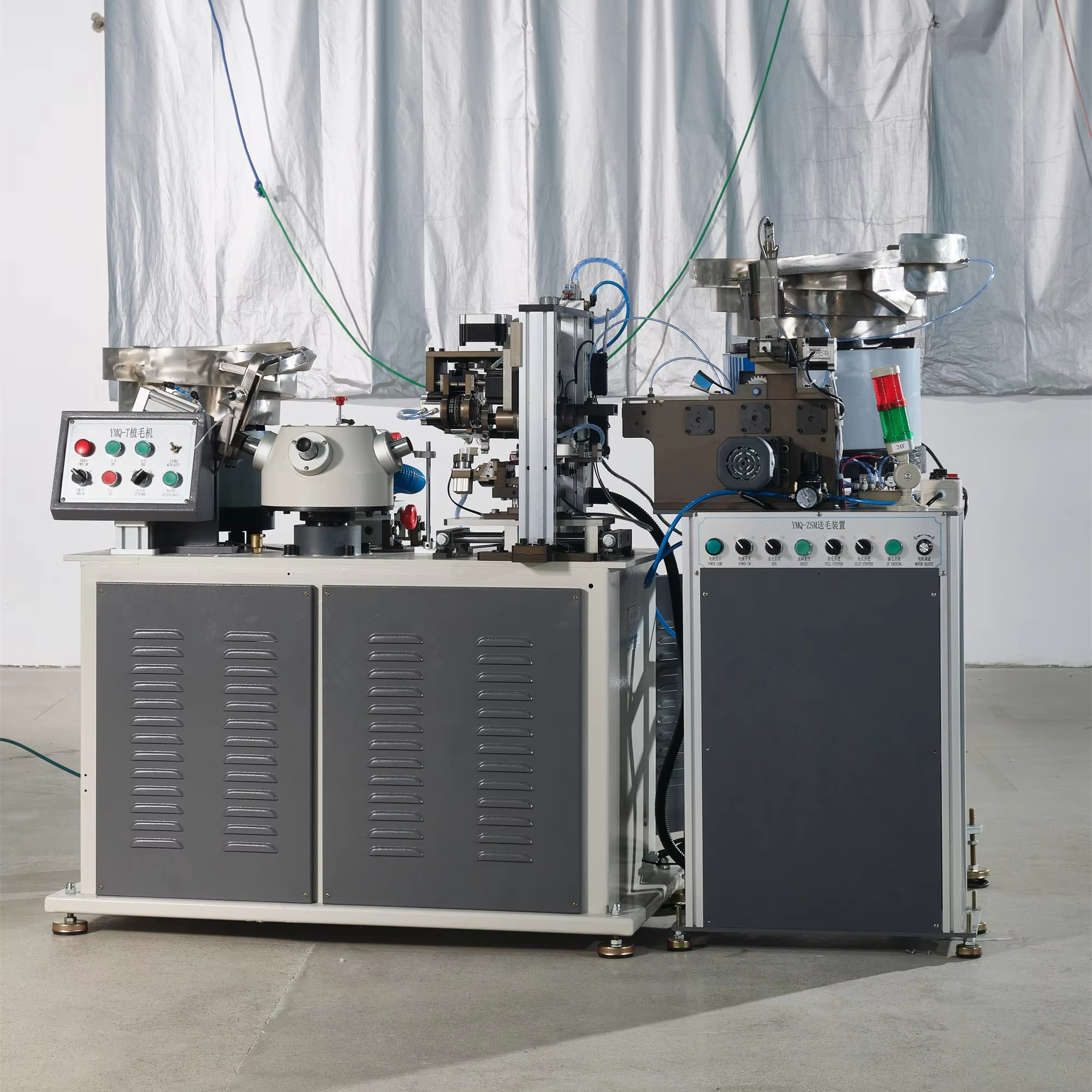 WUXING Automatic Badminton Shuttlecock Manufacturing Stepping Feather Inserting Making Machine