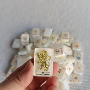 Ensemble de Mahjong américain gravé en couleur de 160 pièces, tuiles de Mahjong de style occidental professionnelles pour les jeux de club social - Product Image 2