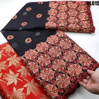 Dentelle Suisse Voile Colorée de Dernière Génération, Tissu Africain Brodé en Coton de Haute Qualité pour Robes Féminines