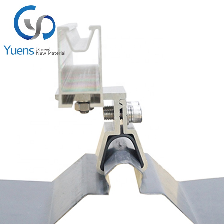 Верхняя алюминиевая солнечная панель со стоячим швом-зажимом, металлический оловянный кровельный зажим