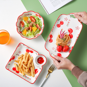 Juego <span class=keywords><strong>de</strong></span> vajilla creativa <span class=keywords><strong>de</strong></span> cocina, Platos y platos <span class=keywords><strong>de</strong></span> diseño con patrón <span class=keywords><strong>de</strong></span> fruta, se puede calentar, juego <span class=keywords><strong>de</strong></span> <span class=keywords><strong>cena</strong></span> <span class=keywords><strong>de</strong></span> porcelana, <span class=keywords><strong>nuevo</strong></span> producto, <span class=keywords><strong>2022</strong></span> - Product Image 4