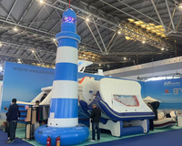 Phare gonflable en PVC durable de marque Shunyuan, étanche, avec éclairage LED, garantie 1 an, capacité 100-500 kg, personnalisable