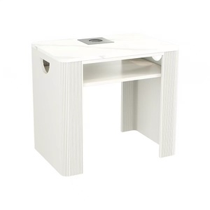 Modern <b>Light</b> Luxury Wood Nail Art Table Marble Tops Vacuum Cleaner <b>Socket</b> Chair Multifunctional Salon Furniture for Hospital - Product Image 5