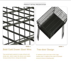 กรงสุนัขพลาสติกแบบกันรั่ว ขนาด 24/30/36/42/48 นิ้ว แบบประตูเดี่ยว/ประตูคู่ โครงเหล็กพับได้ สำหรับสัตว์เลี้ยงขนาดใหญ่ - Product Image 4