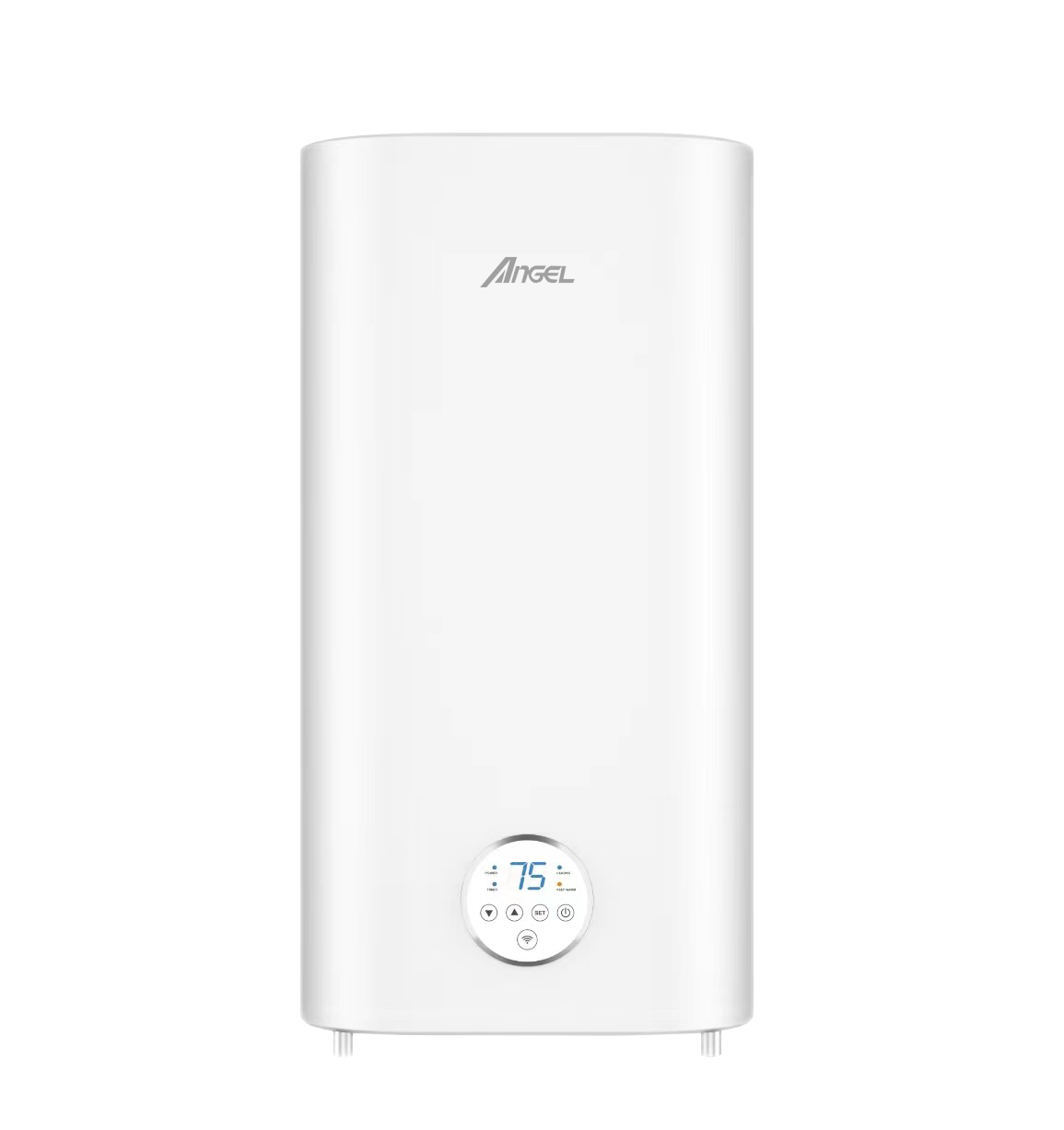 Smart WiFi Electric Water Heater with Double Tank Vertical Slim Design and Domestic Temperature Display for Hotel Use