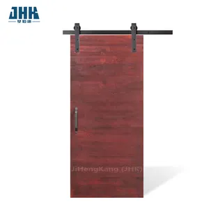 JHK-Flush-6 legno massiccio grano di legno a filo porta del fienile in legno porta a battente molte forniture porte per case di buona qualità