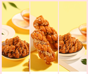 OEM Snacks chinois torsadés croustillants saveur salée, en vrac exotique, 408g en sachet, pour la maison et les <span class=keywords><strong>voyages</strong></span> - Product Image 6