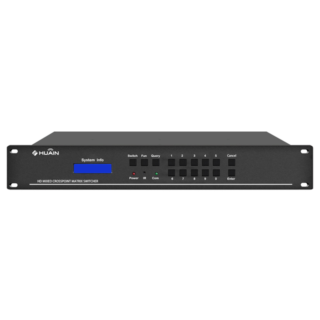 HUAIN HD MI 8-input Matrix Switcher with RS232 Central Control 4K Resolution Seamless Switching and Audio Output
