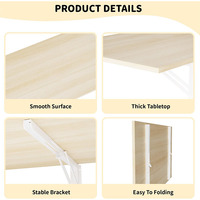 Bureau d'ordinateur flottant Bureau rabattable Table pliante murale Table de blanchisserie peu encombrante pour vêtements pliants