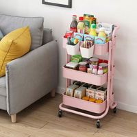 Organisateur en acier multi-usages, rangement mobile, support de rangement en métal pour robinet, armoire