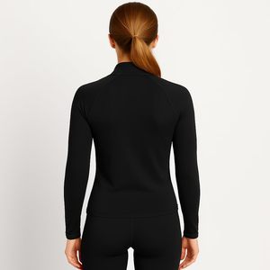 Camiseta Térmica Ligera de Manga Larga con Cierre de 1/4 para Mujer, Marca FOXA, para Senderismo y Actividades al Aire Libre en Invierno - Product Image 3