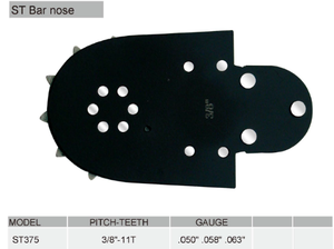 Punta de barra guía de acero para <span class=keywords><strong>sierra</strong></span> de cadena, para barras de repuesto - Product Image 4