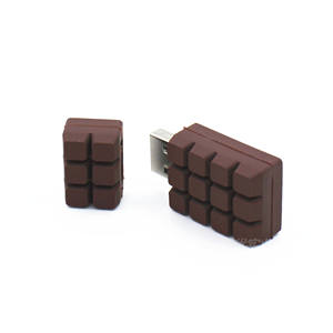 Personnalisé PVC personnalisé <span class=keywords><strong>usb</strong></span> disk individu 2D 3D chocolat forme clé <span class=keywords><strong>USB</strong></span> pour cadeau promotionnel logo design gratuit - Product Image 4