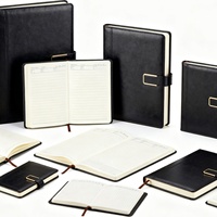 Carnet de notes personnalisé de haute qualité pour le bureau, ligné, imprimé, en cuir PU, couverture rigide, avec logo
