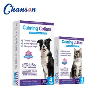 Logo personalizzato ansia ridurre 4 pack Pet feromone collare calmante per gatti 4 Pack