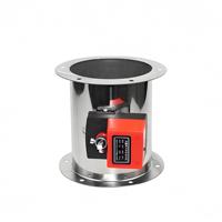 304 acier inoxydable circulaire scellé vanne d'air rond papillon amortisseur vanne de commande électrique pour conduit déflecteur de fumée