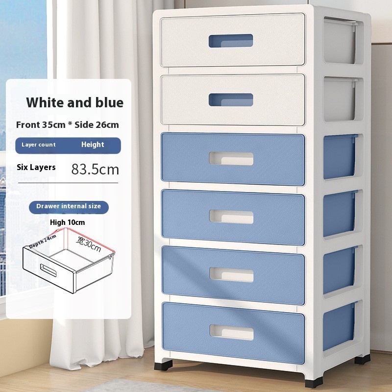 Bianco e blu-sei strati