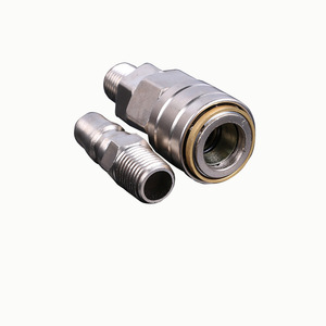 Conector Neumático Ruichi Tipo C de Conexión Rápida y Autobloqueo de 8mm, Macho y Hembra, para Compresor - Product Image 1