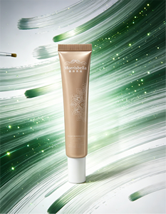 Tubo <span class=keywords><strong>de</strong></span> Crema para Ojos Gold ABL con Boquilla Blanca Puntiaguda, Tapa Personalizada con Impresión Floral Blanca en Seda, Envase Vacío Anti-Edad para el Cuidado <span class=keywords><strong>de</strong></span> la Piel - Product Image 3