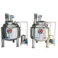 Certification CE ISO EU, mélangeur cosmétique 500L, mélangeur de détergent liquide, machine à fabriquer du savon liquide, réservoir de mélange