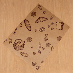 Papier sulfurisé imprimé sur mesure avec matériaux recyclés, enduit de PE, pour emballage de sandwichs, hamburgers, charcuterie et gâteaux - Product Image 2