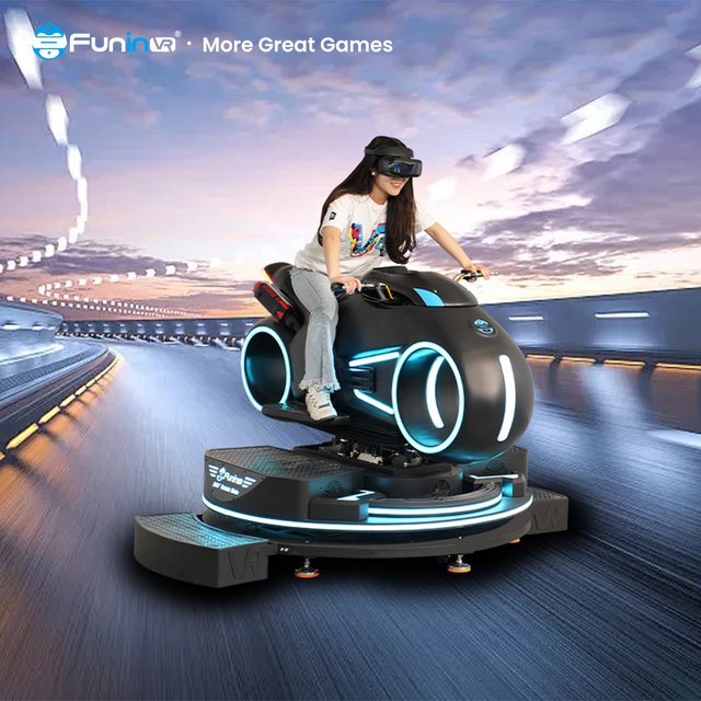 360 Rotate Moto VR Car Racing Simulator Game Machine for Indoor Home Amusement Parks with 5 Games