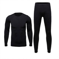 Survêtements de sport thermiques respirants en nylon et coton, coupe régulière, poids lourd, pour entraînement de musculation, motif uni, grandes tailles, pour la gym