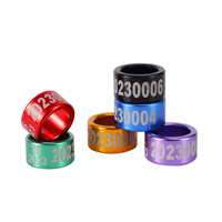 Bague de pigeon en aluminium personnalisée de haute qualité avec numéro de téléphone