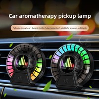 Éclairage ambiant de voiture, diffuseur d'arômes, éclairage rythmique de musique activé par le son, diffuseur d'arôme de ventilation de voiture Ornement d'éclairage de musique