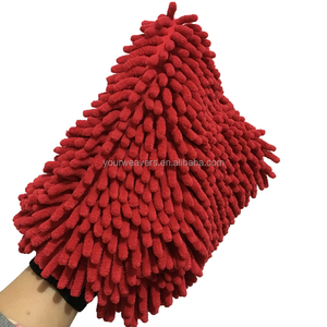 ผ้าคลุมรถไมโครไฟเบอร์ 17x25 ซม.ทนทานทําความสะอาดขัด Chenille ไมโครไฟเบอร์ถุงมือทําความสะอาดรถยนต์สําหรับรถรายละเอียดอัตโนมัติ - Product Image 5