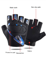 Gants de moto de haute qualité USA Direct, doigts texturés, protection anti-vibrations, résistance à l'abrasion, tissu nylon, modèle unique
