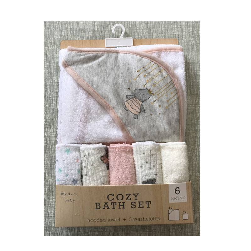 Летнее милое детское полотенце для лица, махровое банное одеяло для младенцев, Детский комплект полотенец с капюшоном