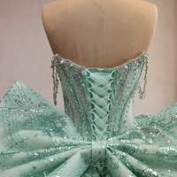 Robe de Quinceañera Jancember 261076 en vert menthe royal avec strass pour filles de 16 ans