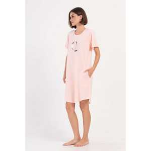 เสื้อทูนิคแขนสั้นคอกลมสำหรับผู้หญิง มีกระเป๋าทรงรี ดีไซน์เรียบหรู สวมใส่สบาย โปร่งแสง ทรงหลวม ฟรีไซส์ เหมาะสำหรับใส่ไปเที่ยวคลับ - Product Image 2