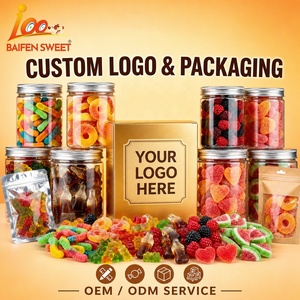 Gomitas de Frutas Variadas, Dulces de Gelatina Suave, Sabores Mixtos de Bayas, Sandía, Melocotón, en Forma de Oso y Donut, OEM ODM - Product Image 4
