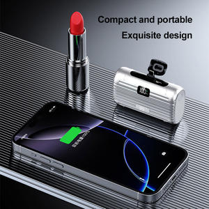 Nieuwe <span class=keywords><strong>2026</strong></span> Mini Powerbank Batterijpakket Snelladen PD 22.5W 20W Draadloos Opladen Kleine <span class=keywords><strong>Capsule</strong></span> 10000mah met Dubbele Stekker - Product Image 3