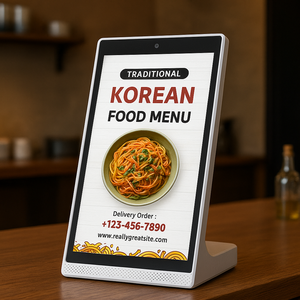 MWE özel 10.1 "l-şekil dokunmatik <span class=keywords><strong>LCD</strong></span> <span class=keywords><strong>Android</strong></span> 11 dijital tabela interaktif masa üstü reklam ekranı asansörler ve metro için - Product Image 1