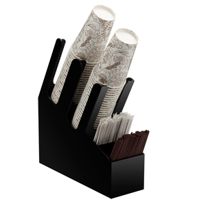 Ecologische, ruimtebesparende bekerorganizer met vier lagen voor koffie-accessoires en -benodigdheden voor de keuken - Product Image 5