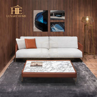 Fauteuil de haute qualité Fauteuil de luxe moderne avec base en laiton martelé poli pour canapé de salon