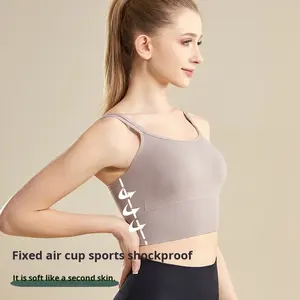 Meilleure vente d'usine : <span class=keywords><strong>Soutien</strong></span>-<span class=keywords><strong>gorge</strong></span> de <span class=keywords><strong>sport</strong></span> sans couture, à fort impact, push-up et respirant pour femme - Product Image 3