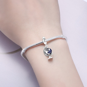 จี้ลูกโลกทองแดงสีขาวขายดี ดีไซน์ดั้งเดิม โดดเด่น สร้อยข้อมือ DIY ระดับไฮเอนด์ อุปกรณ์เสริม ขายส่งสำหรับผู้หญิง - Product Image 6