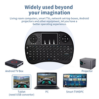 Mini clavier i8 bluetooth, pour box android, avec pavé tactile
