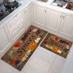 Aiwu — tapis de sol antidérapant et personnalisable, paillasson de cuisine imprimé en 3d résistant à la chaleur, ensemble 2 en 1, pas cher - Product Image 3