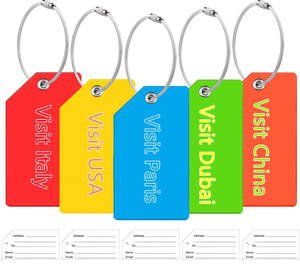 Etiqueta <span class=keywords><strong>de</strong></span> Equipaje Personalizada al por Mayor, Etiqueta <span class=keywords><strong>de</strong></span> Equipaje <span class=keywords><strong>de</strong></span> Silicona 3D, Etiqueta <span class=keywords><strong>de</strong></span> PVC para Maletas, Señalización Turística para Visitas Estatales, Etiqueta <span class=keywords><strong>de</strong></span> Equipaje Promocional Antirrobo - Product Image 1