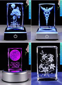 Factoey venta al por mayor, decoración <span class=keywords><strong>de</strong></span> cristal cuadrada, portalámparas tallado para manualidades, regalo <span class=keywords><strong>de</strong></span> Festival, regalo <span class=keywords><strong>de</strong></span> San Valentín, regalo <span class=keywords><strong>de</strong></span> Navidad - Product Image 3