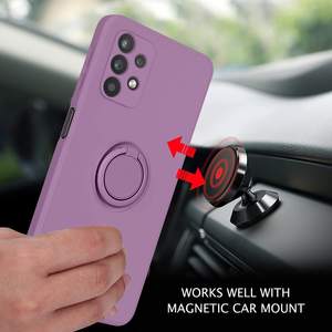 Coque de téléphone en silicone souple pour Samsung Galaxy A03 Core <span class=keywords><strong>A13</strong></span> A33 A53 A73 <span class=keywords><strong>5G</strong></span> Porte-anneau de flocage souple Couverture arrière de téléphone étanche - Product Image 6