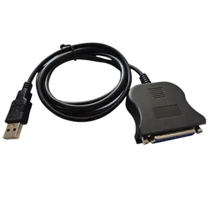 Cable de puerto paralelo USB a DB25 Cable de impresión de puerto paralelo USB a 25 pines Cable de impresora antiguo tipo PIN para Notebook