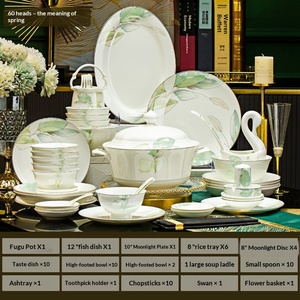 Service de table en céramique de Jingdezhen 2025 – Assiettes et vaisselle pour la maison – Cadeaux de déménagement – Coffret cadeau de luxe léger – Boîtes cadeaux - Product Image 4
